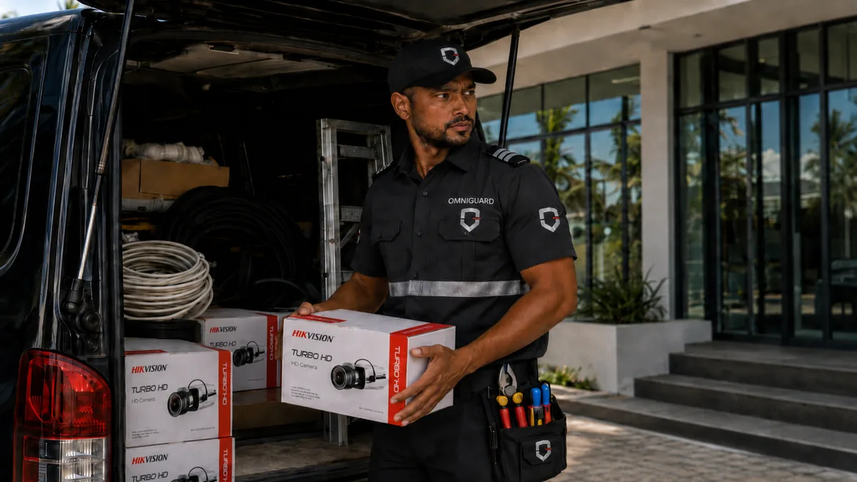 Livraison et installation d'équipements de sécurité par OMNIGUARD