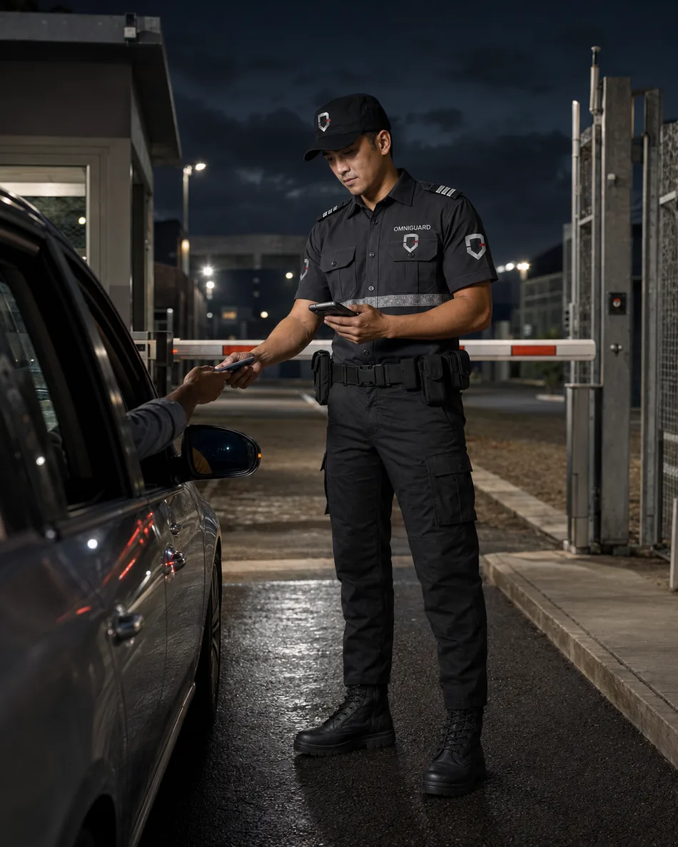 Agent OMNIGUARD au contrôle d'accès des véhicules
