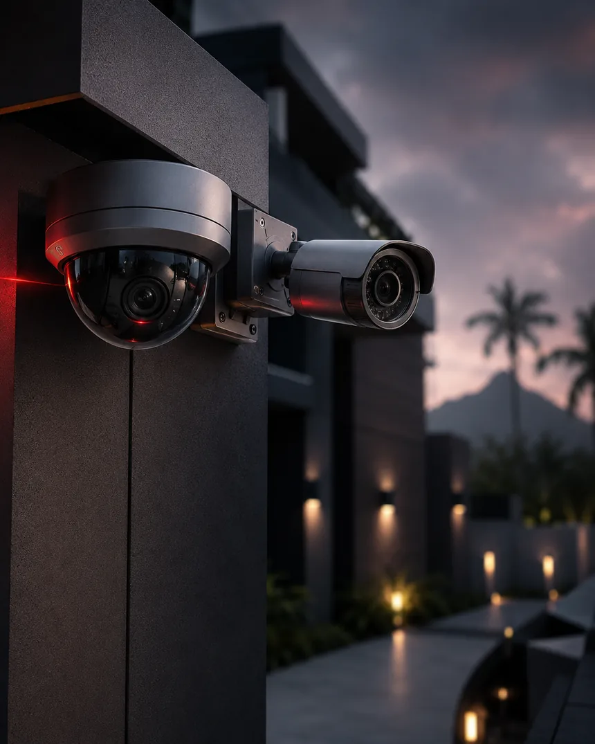 Caméras de vidéosurveillance installées par OMNIGUARD